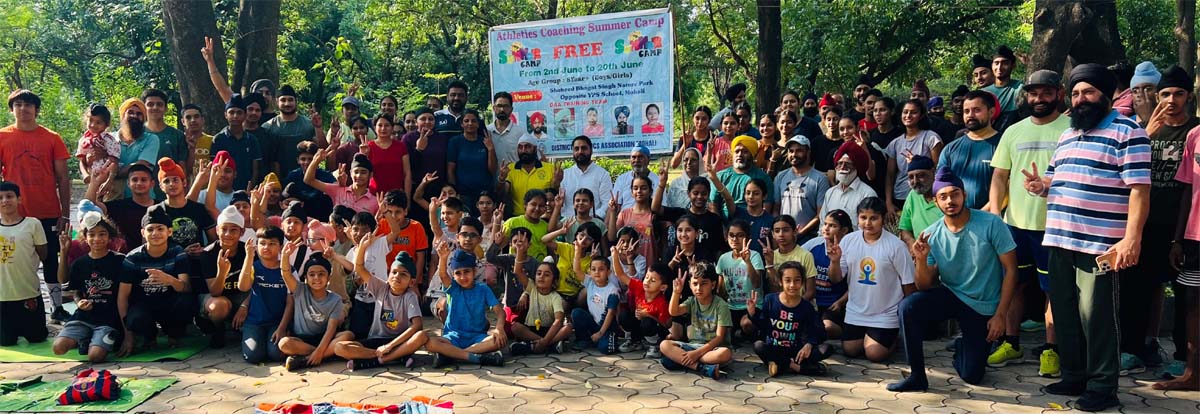 Mayor Amarjit Singh Jeeti Sidhu Visits Athletics Summer Camp at Nature Park